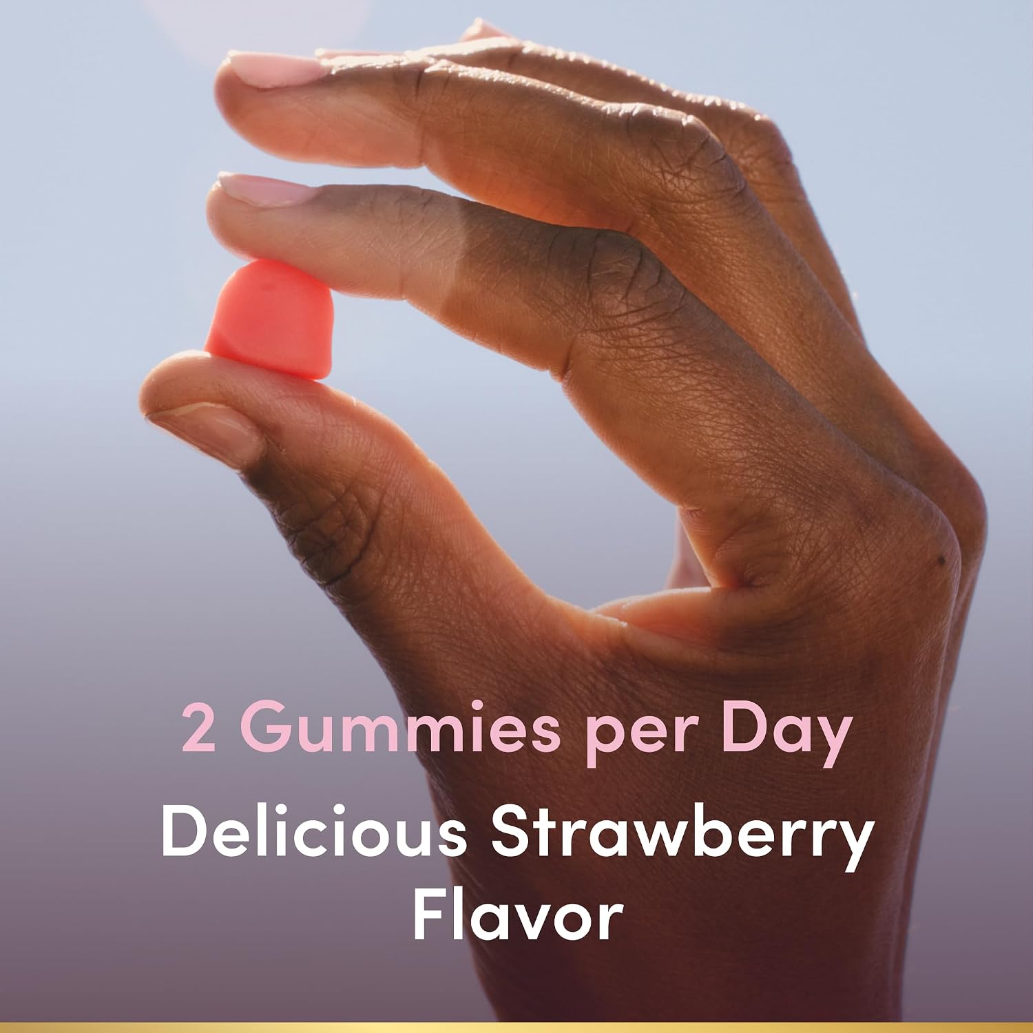 Nature's Bounty Hair, Skin & Nails Biotin Gummies - Strawberry Flavour - 2500 mcg - 140 Gummies (70 Servings) - görsel 6