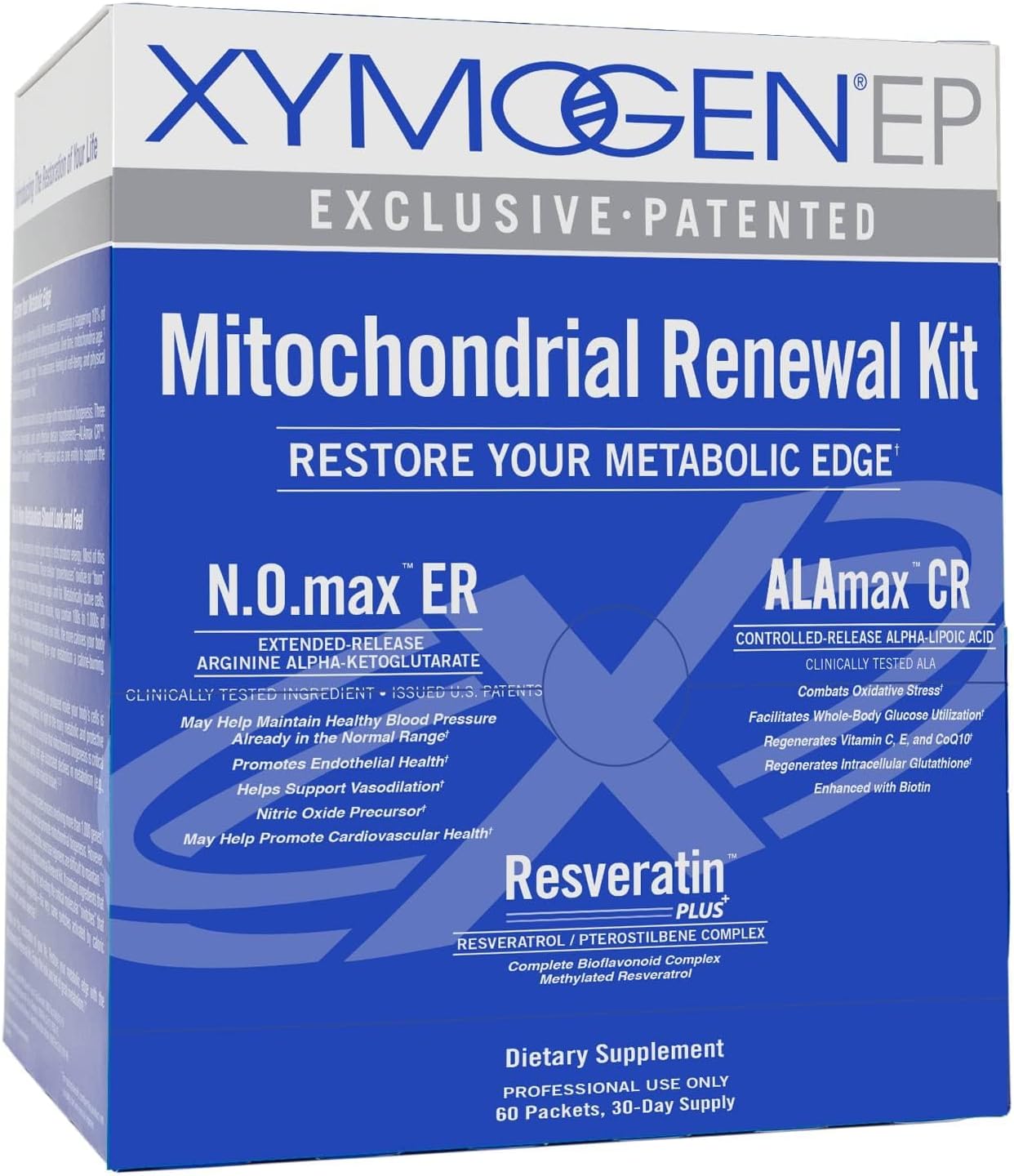 XYMOGEN Mitochondrial Renewal Kit - Cellular Energy & Metabolic Support - 60 Packets - görsel 1