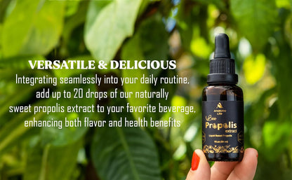 Natural Bee Propolis Extract – 30 ml Liquid Tincture, Immune Support, Non-GMO (3 Pack)