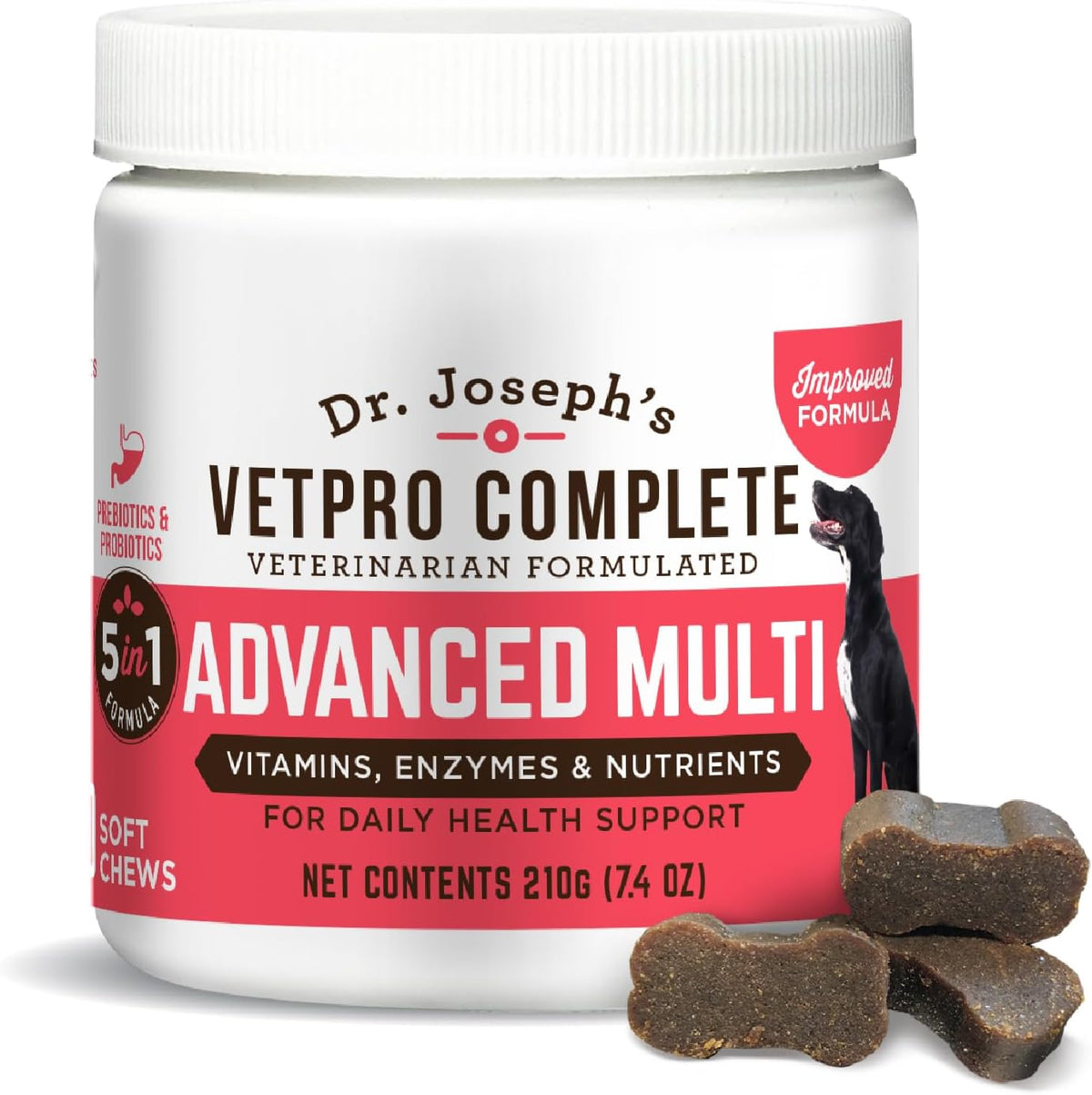 Dr. Joseph's VetPro Complete Multivitamin for Dogs – 120 Chews (Large Breed 60-Day Supply) - görsel 9