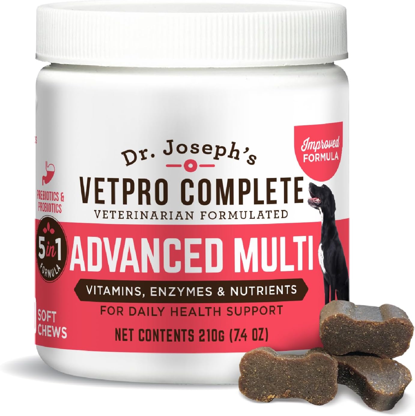 Dr. Joseph's VetPro Complete Multivitamin Dog Supplement for Small Dogs (60 Chews) - görsel 1
