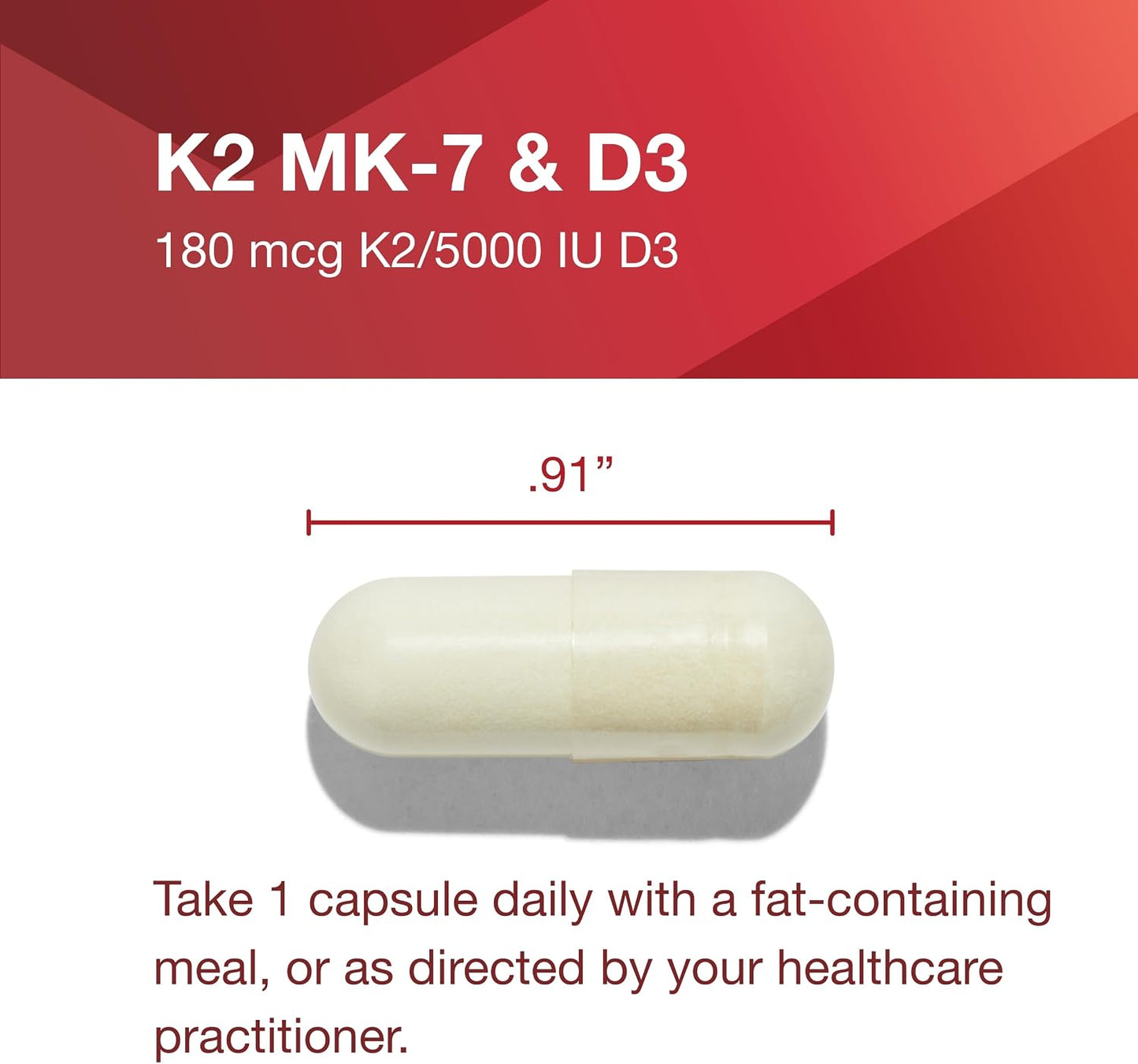 Protocol for Life Balance Vitamin D3 & K2 MK-7 - 5000 IU D3, 180 mcg K2 - 60 Veg Capsules - görsel 7