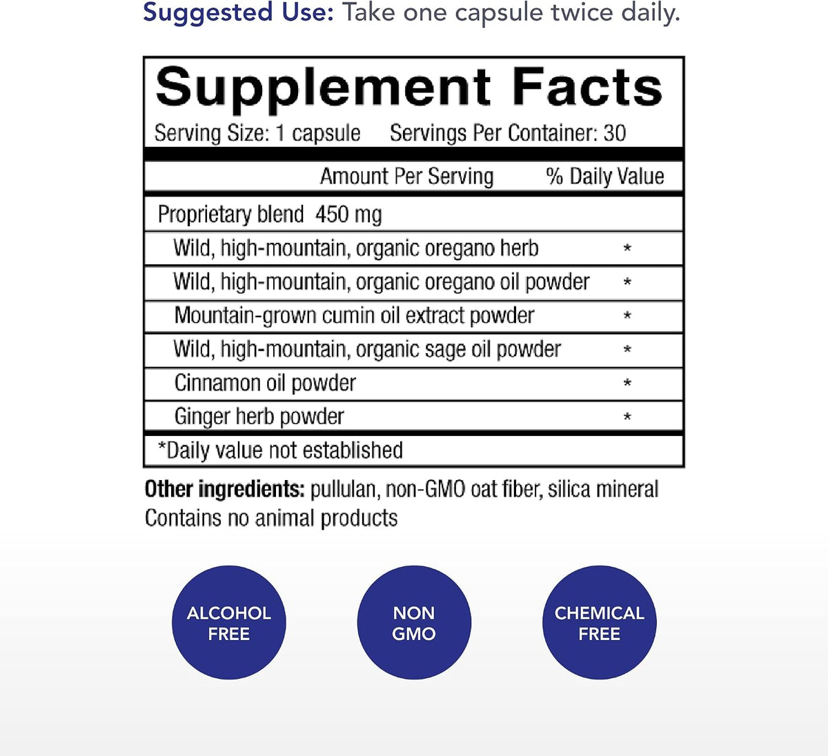 Physician's Strength Oregacillin - 30 Capsules - Multiple Spice Extract - Traditional Respiratory & Immune Support - görsel 2