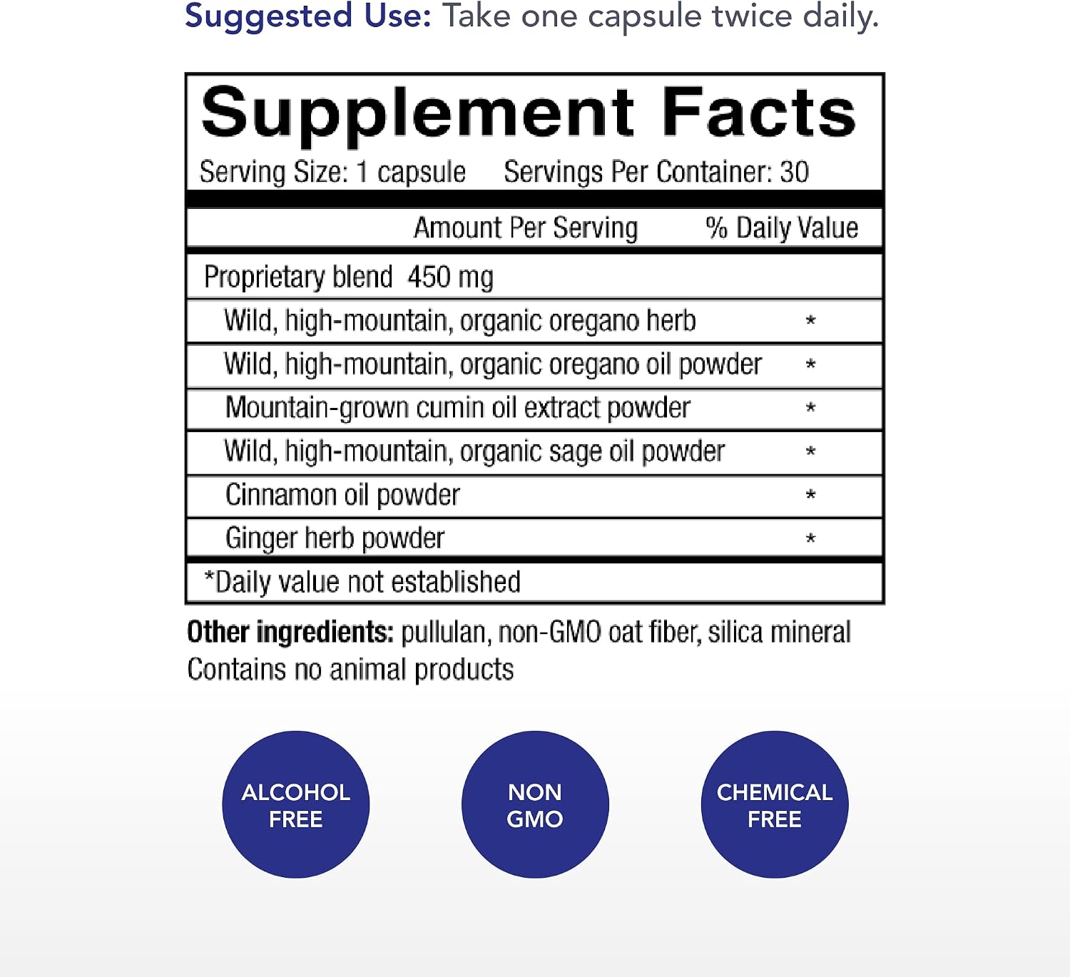 Physician's Strength Oregacillin - 30 Capsules - Multiple Spice Extract - Traditional Respiratory & Immune Support - görsel 2
