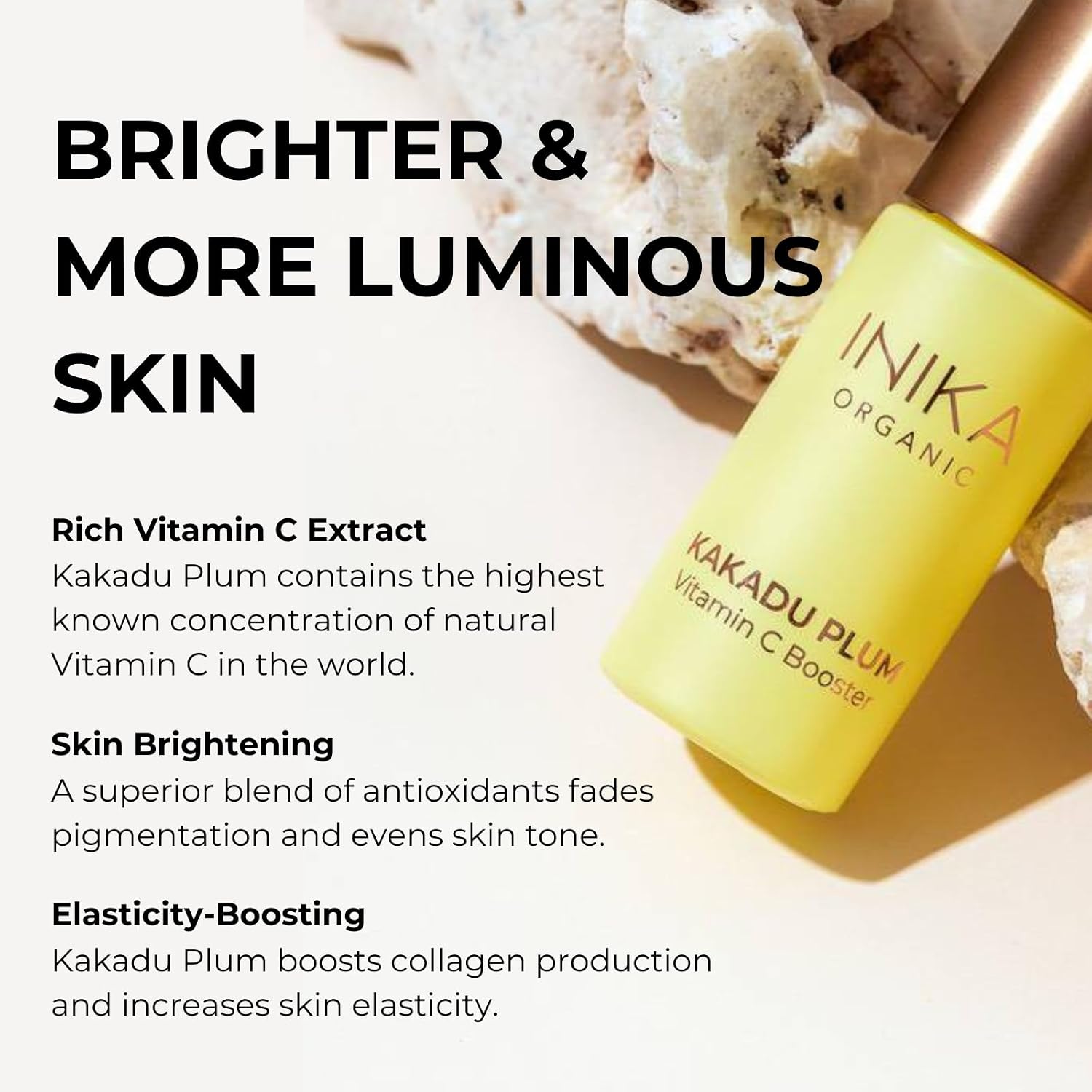 INIKA Organic Kakadu Plum Vitamin C Booster - Oil-Free Serum for Luminous Skin, 15ml - görsel 2