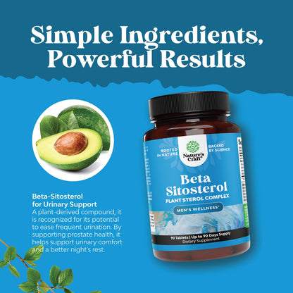 Natures Craft Plant Sterols Complex with Beta-Sitosterol - 90 Capsules