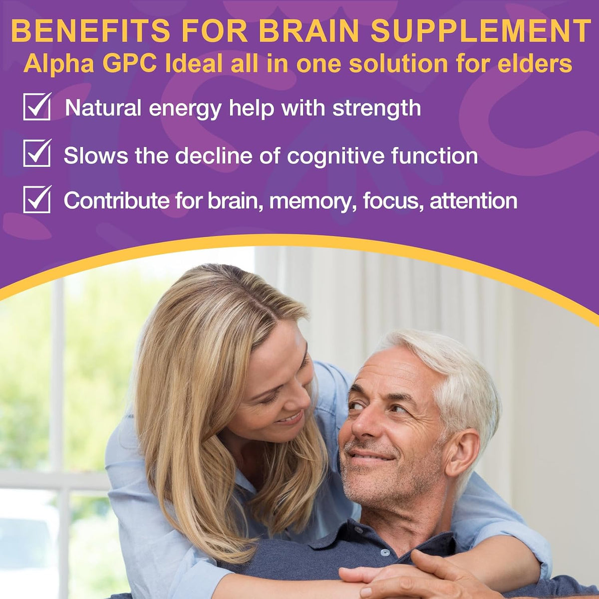 Qucbvn Phosphatidylserine Gummies - Brain Supplement for Memory, Focus and Concentration with Alpha GPC, B6 & B12 - 120 Gummies - görsel 4