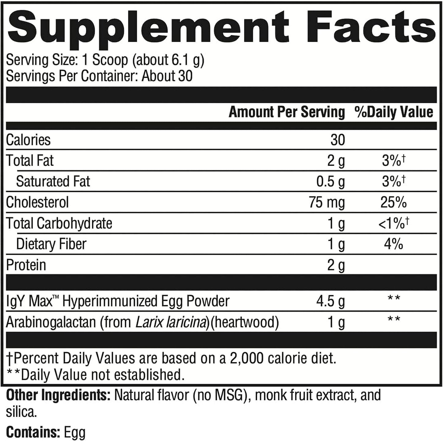 XYMOGEN IG 26 Plus DF - Dairy-free Immunoglobulin Powder for Intestinal and Immune System Support - Hyperimmune Egg-derived Immunoglobulins - 30 Servings - görsel 2