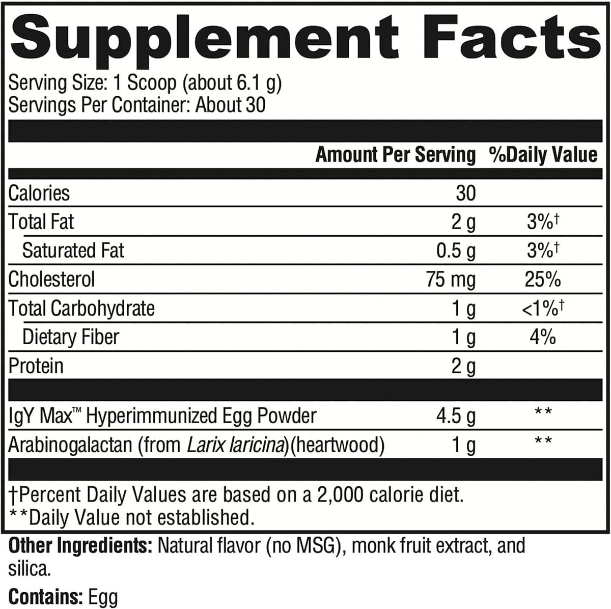XYMOGEN IG 26 Plus DF - Dairy-free Immunoglobulin Powder for Intestinal and Immune System Support - Hyperimmune Egg-derived Immunoglobulins - 30 Servings - görsel 2