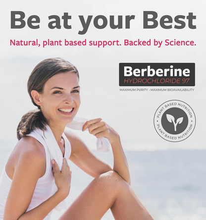 Berberine HCl Supplement with Bitter Melon and Banaba Leaf – 120 Capsules