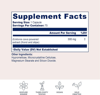 BioPure PC Ecklonia Cava Capsules – Marine Polyphenol Complex, 75 Capsules