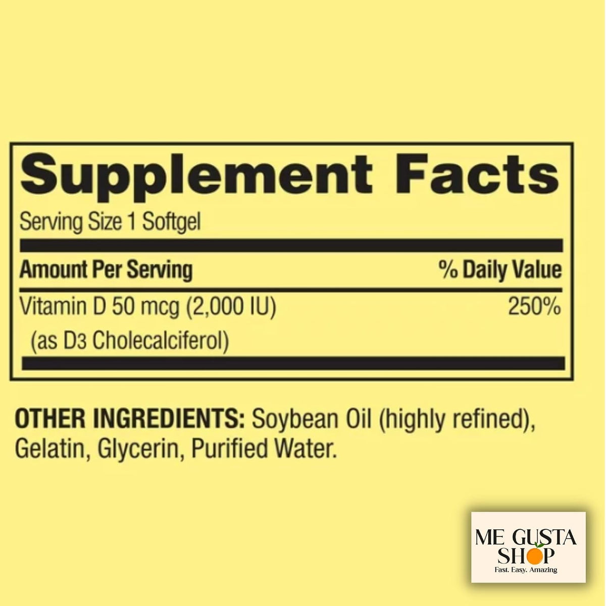 Spring Valley Vitamin D Supplement Softgels, 50 µg (2,000 IU), 400 Count - görsel 2