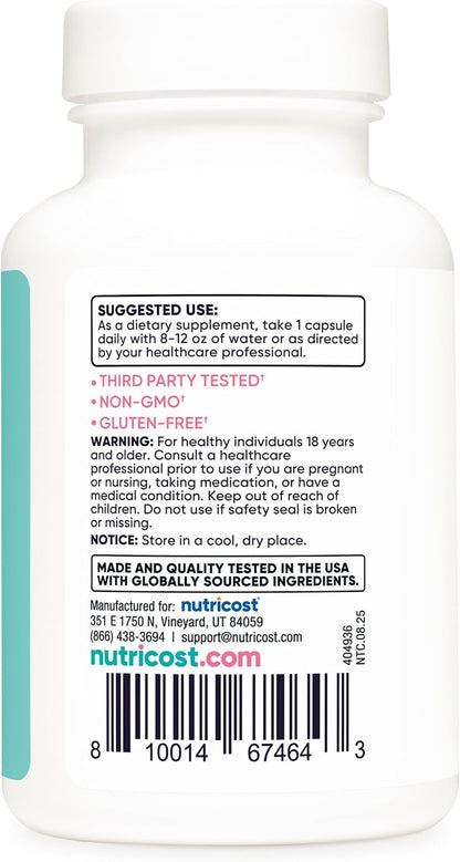 Nutricost Biotin 10,000mcg with Folate and Collagen - 120 Capsules