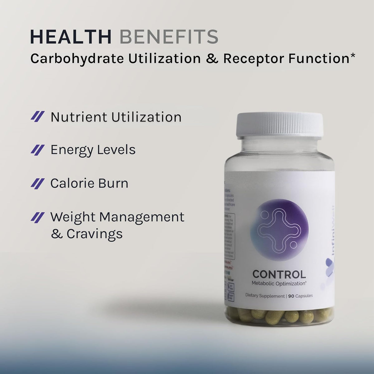 InfiniWell Control - Metabolic Health & Energy Support - 90 Capsules - görsel 2