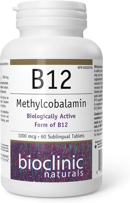 Bioclinic Naturals - B12 Methylcobalamin 1000 µg 60 loz