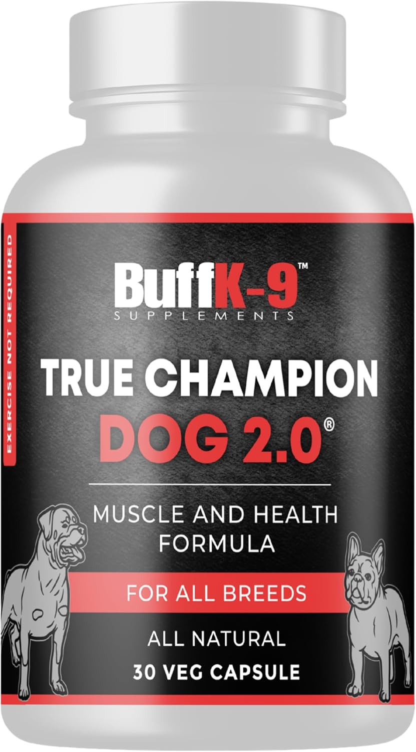 True Champ 2.0 Muscle Support Supplement for Dogs – Canine Wellness Capsules (30 Veg Capsules) - görsel 1