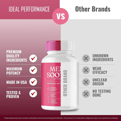 Menosoothe Advanced Blood Formula Capsules, Official Meno Soothe Supplement Pills, Premium Formula to Support Healthy Balance and Overall Wellbeing Naturally, Menosoothe Health Reviews (3 Pack)