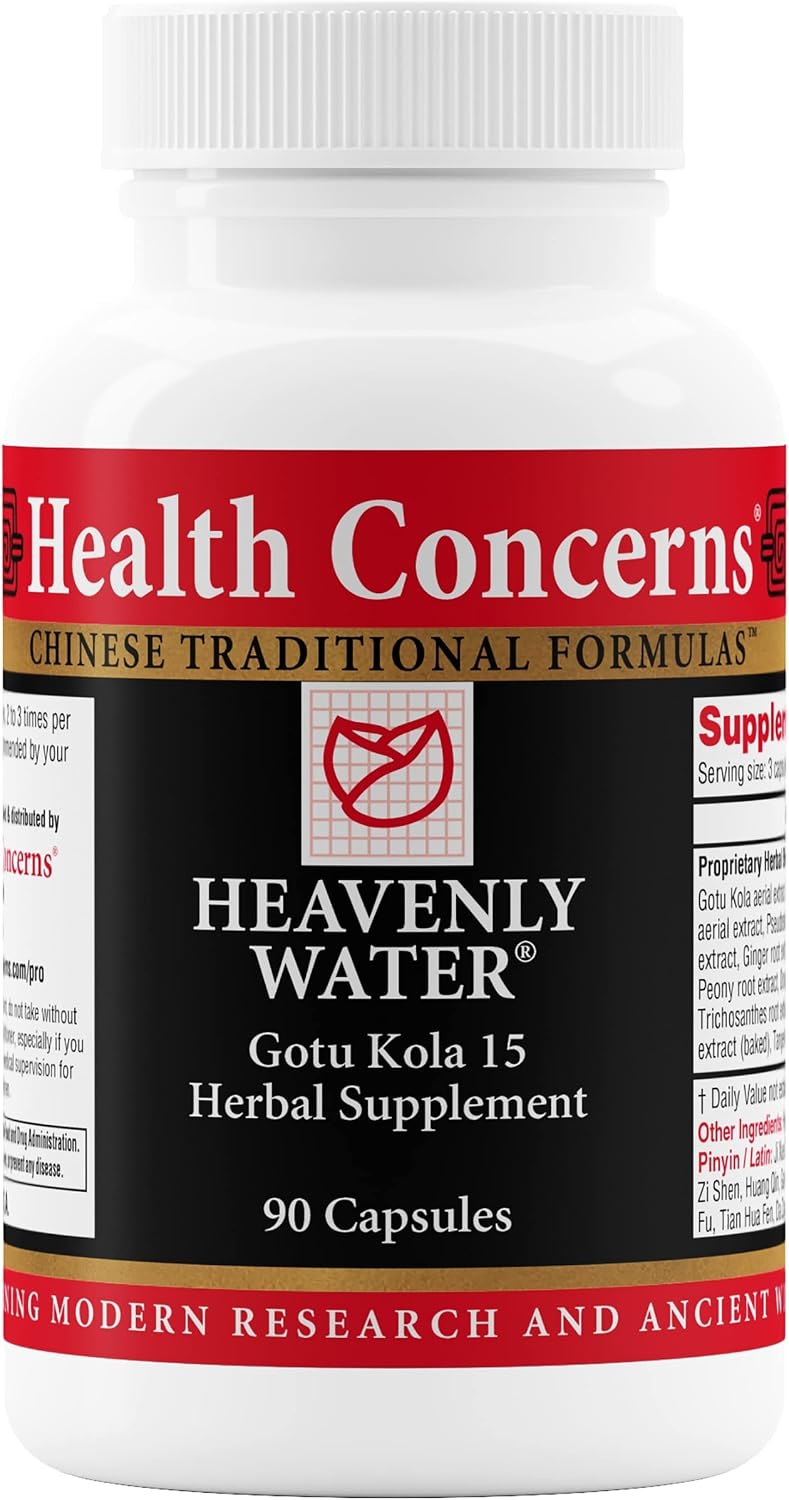 Health Concerns Heavenly Water – Menstrual Cycle & PMS Relief – Hormonal Balance – 90 Capsules - görsel 1