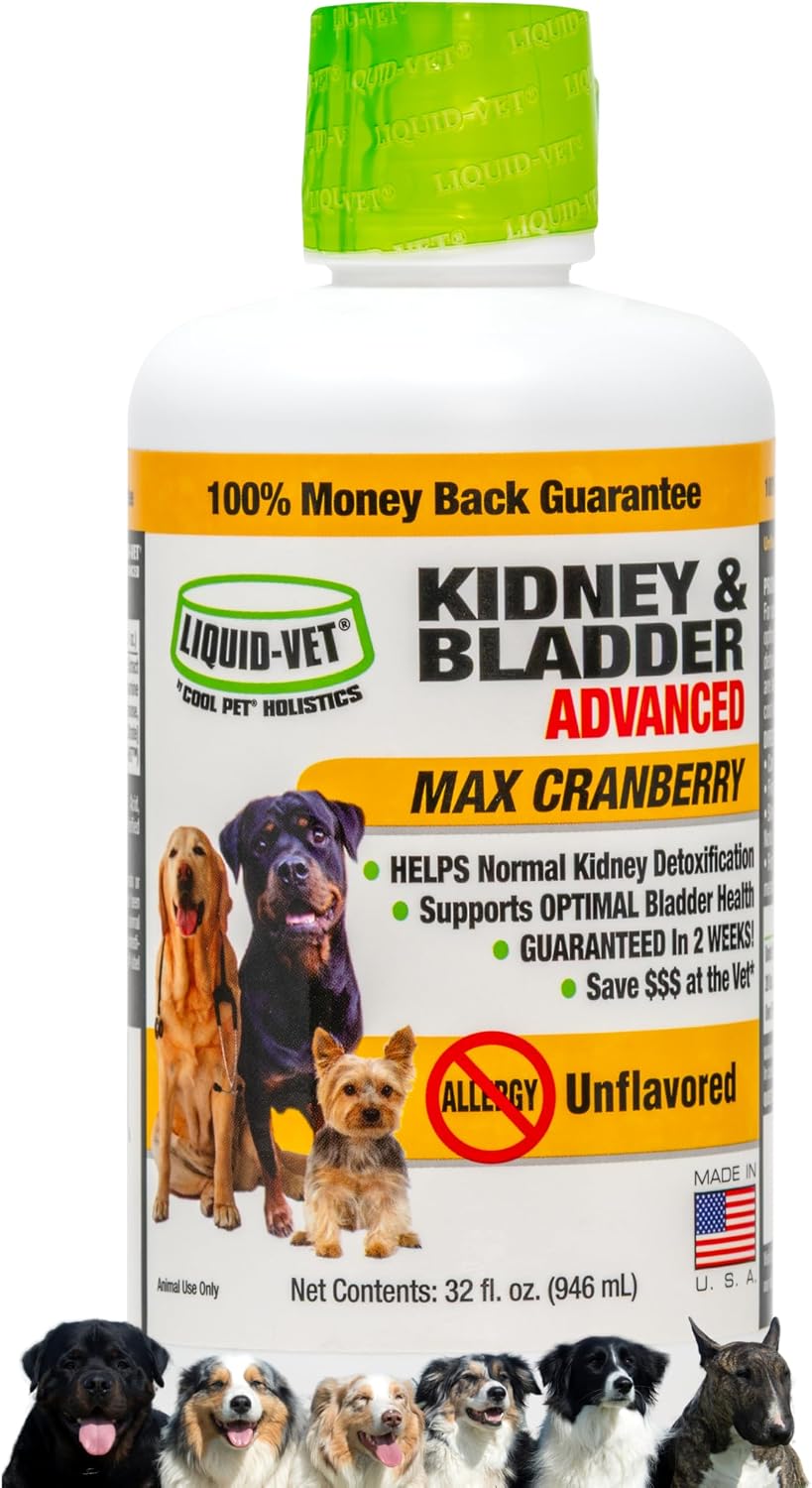 Premium Easy-Dose Liquid for Dogs with Cranberry & D-Mannose: Comprehensive Kidney & Bladder Support - görsel 1