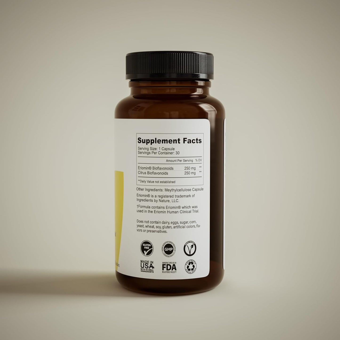 Preverio™ - Premium Eriomin Lemon Flavonoids and Citrus Bioflavonoids Supplement (Once-Daily Capsules, 30 Day Supply) - görsel 6