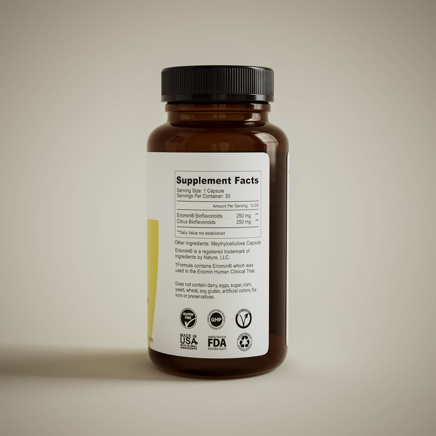 Preverio™ - Premium Eriomin Lemon Flavonoids and Citrus Bioflavonoids Supplement (Once-Daily Capsules, 30 Day Supply) - görsel 6