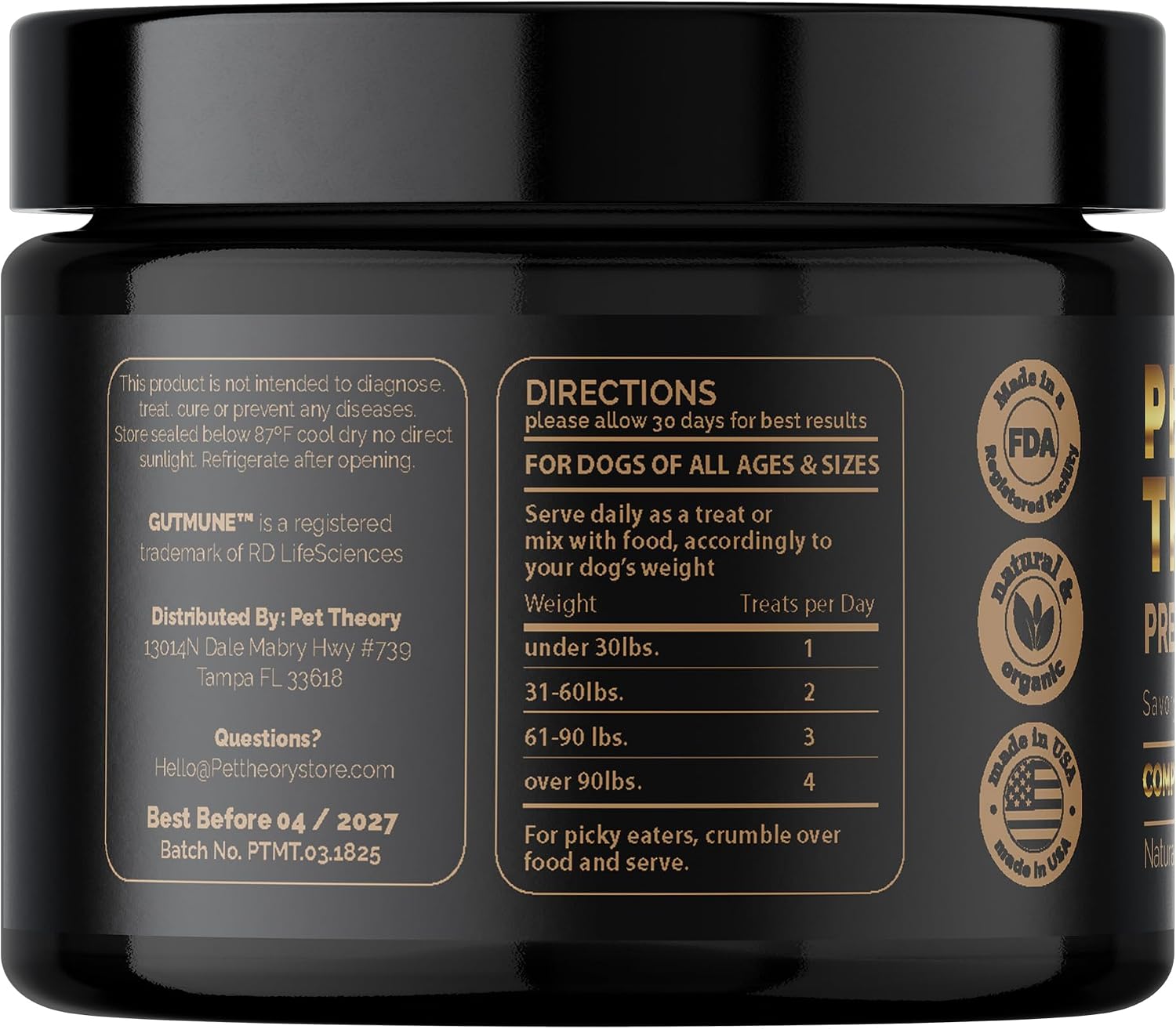 Pet Theory Probiotics for Dogs – Pre, Pro & Postbiotic Soft Chews for Digestive Health and General Wellbeing (100 Chews) - görsel 8