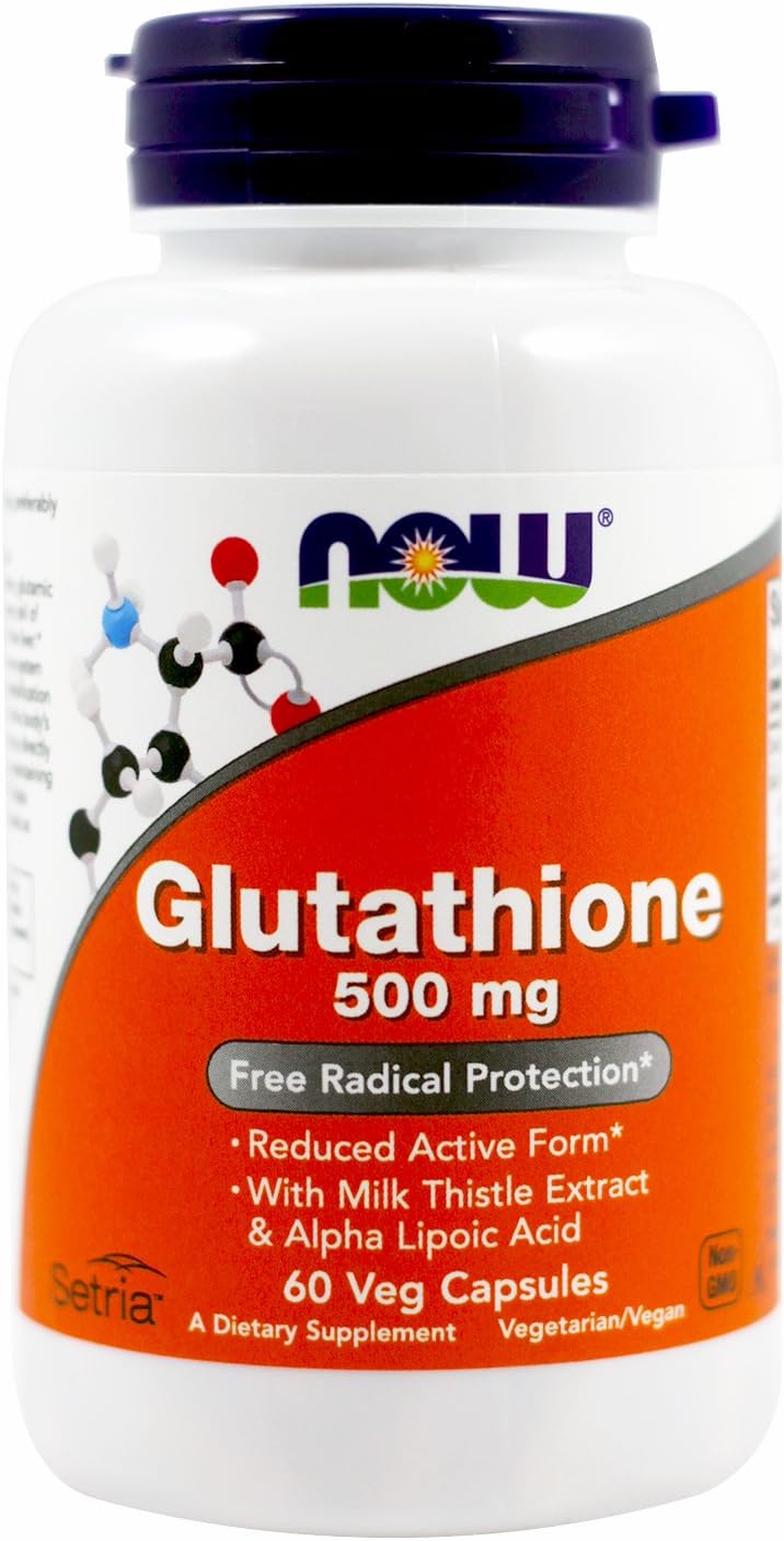 Now Foods Glutathione 500 mg - 60 Vcaps 2 Pack - görsel 1