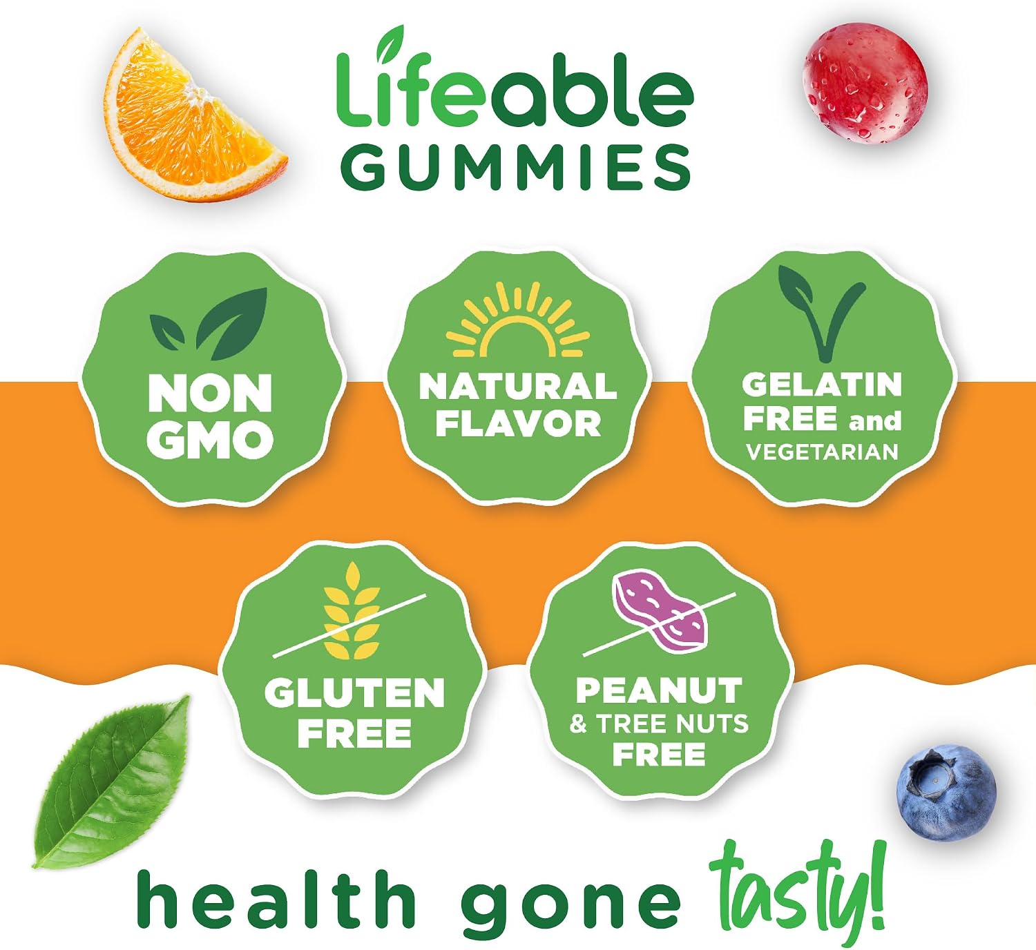 Lifeable Women's Multivitamin Gummy | with Vitamin A, C, D, E, Niacin, B6, Folate, B12, Biotin, Pantothenic Acid, Iodine, Zinc | Great Tasting Multivitamin for Women Gummies | 90 Gummies - görsel 4