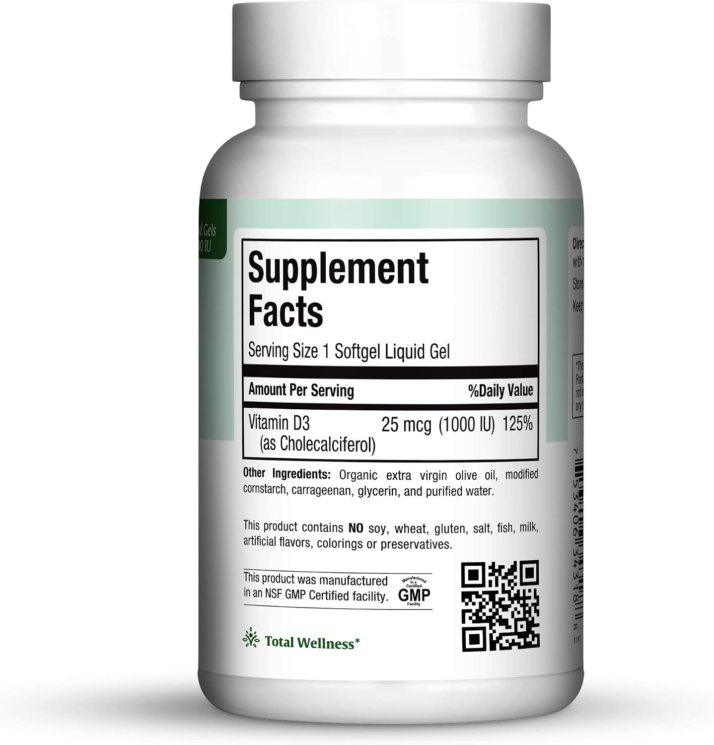 Maxi Health Vitamin D3 1000 IU Food Supplement - 180 Liquid Gels - görsel 2
