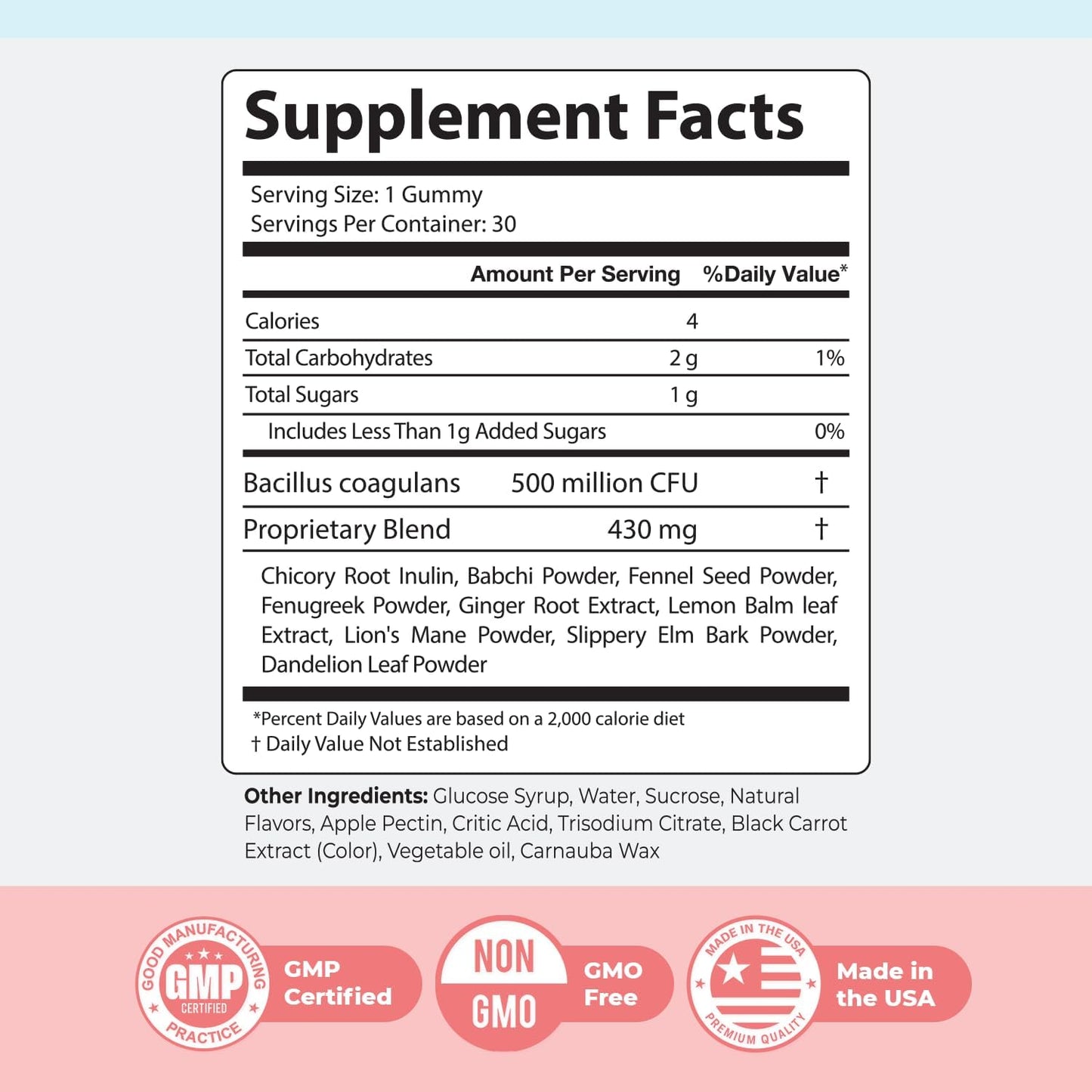Nature's NutriWave PrimeBiome Gummies – Plant-Based Prebiotic with Inulin, Lion's Mane and Ginger – 30 Gummies - görsel 3