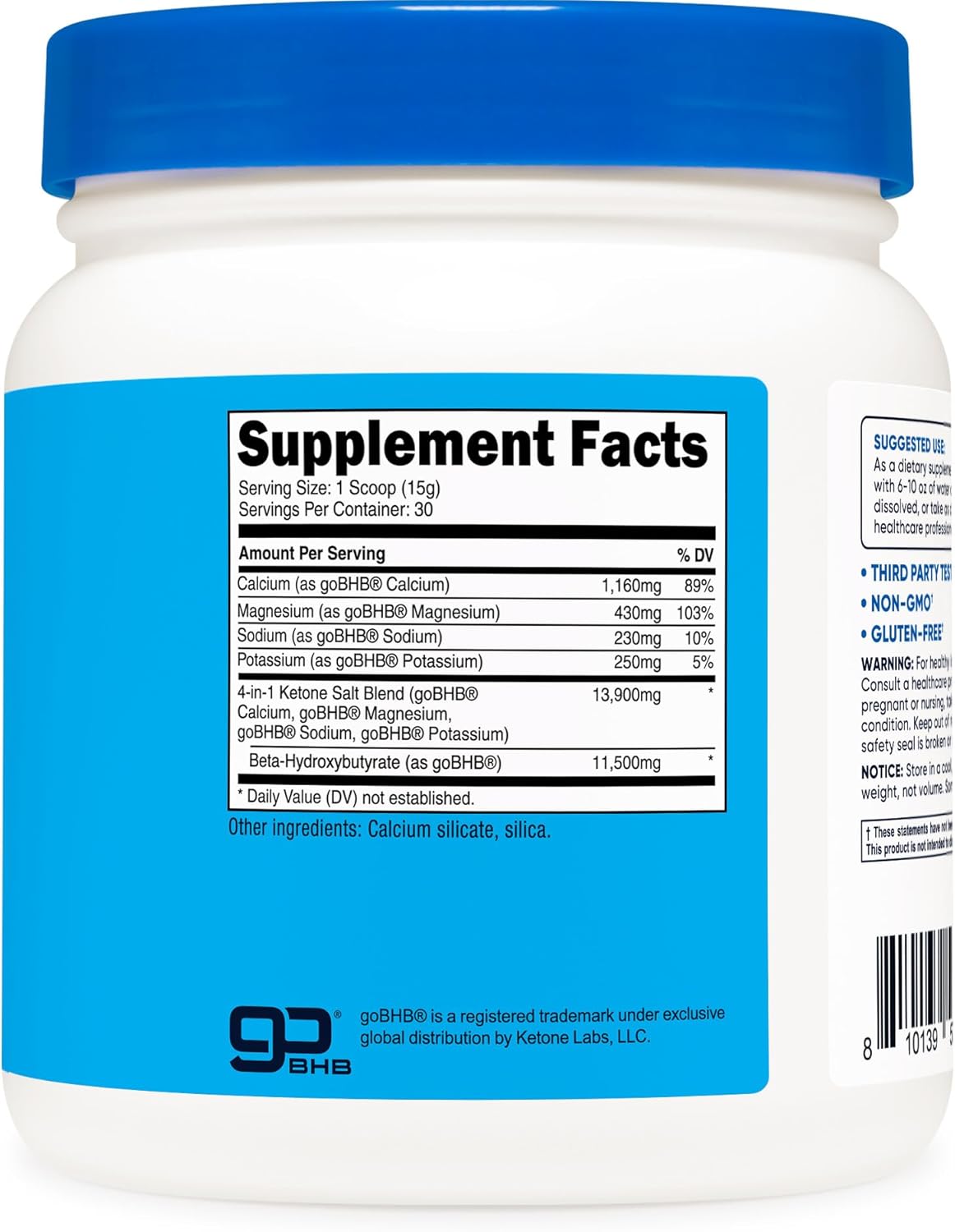 Nutricost Keto BHB Exogenous Ketones 4-in-1 - Unflavoured - 30 Servings - görsel 5