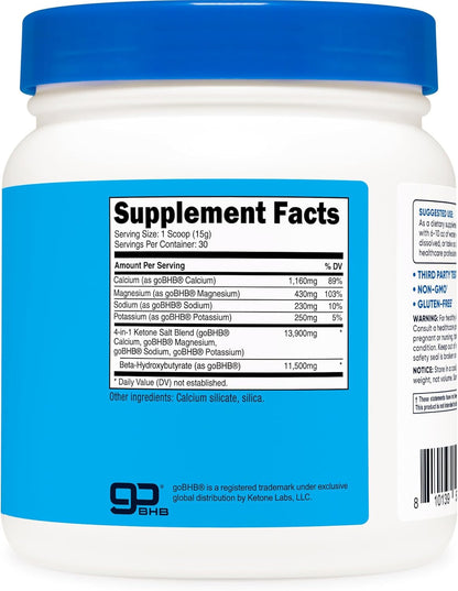 Nutricost Keto BHB Exogenous Ketones 4-in-1 - Unflavoured - 30 Servings