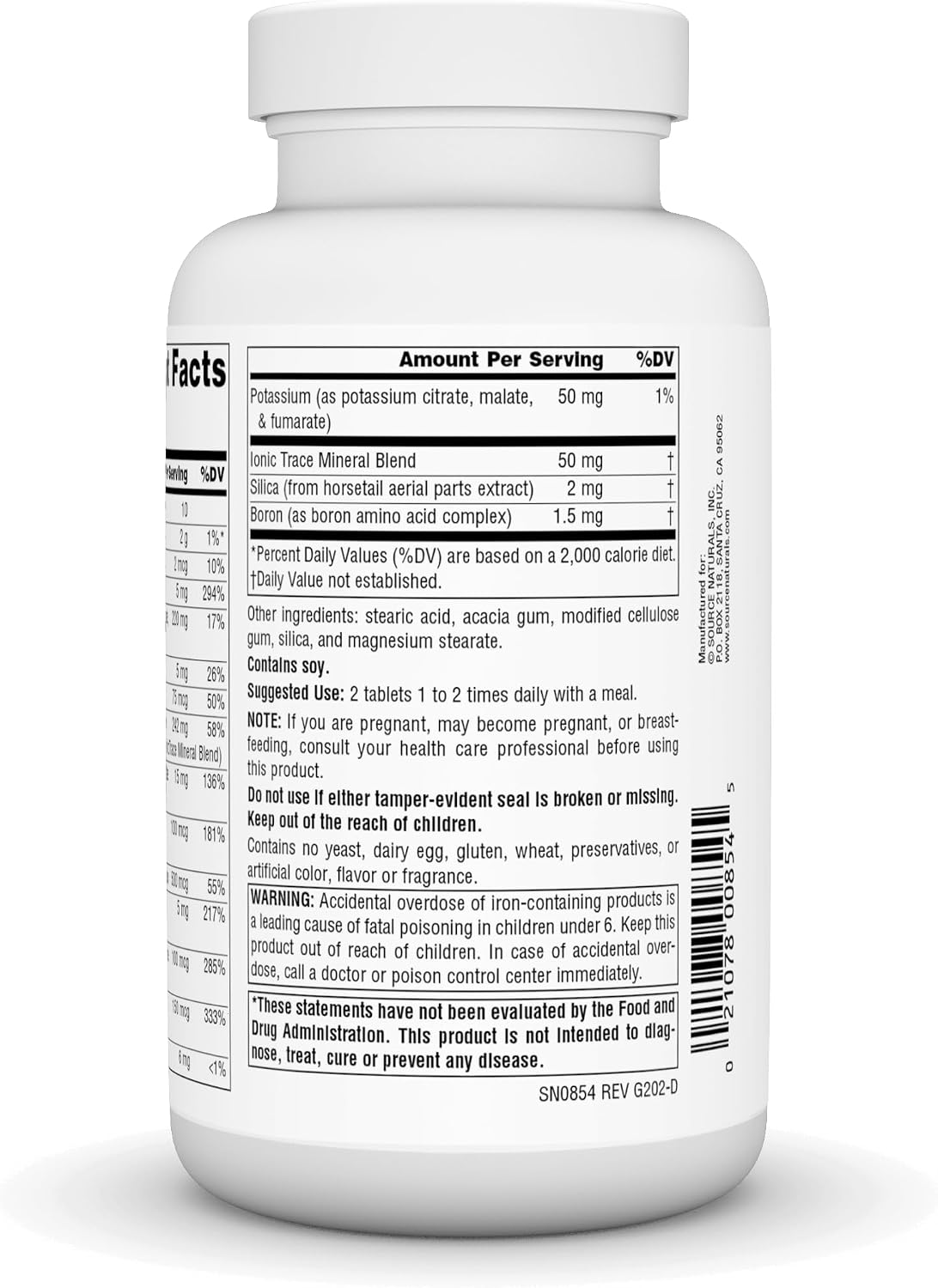 Source Naturals Life Minerals, Krebs Cycle Multi-Mineral Complex - 120 Tablets - görsel 3