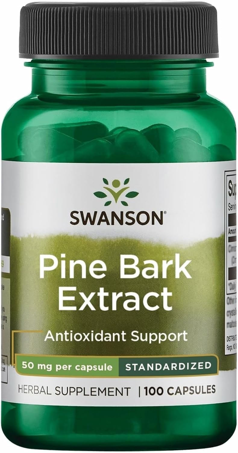 Swanson Pine Bark Extract 50 mg, 100 Capsules - görsel 1