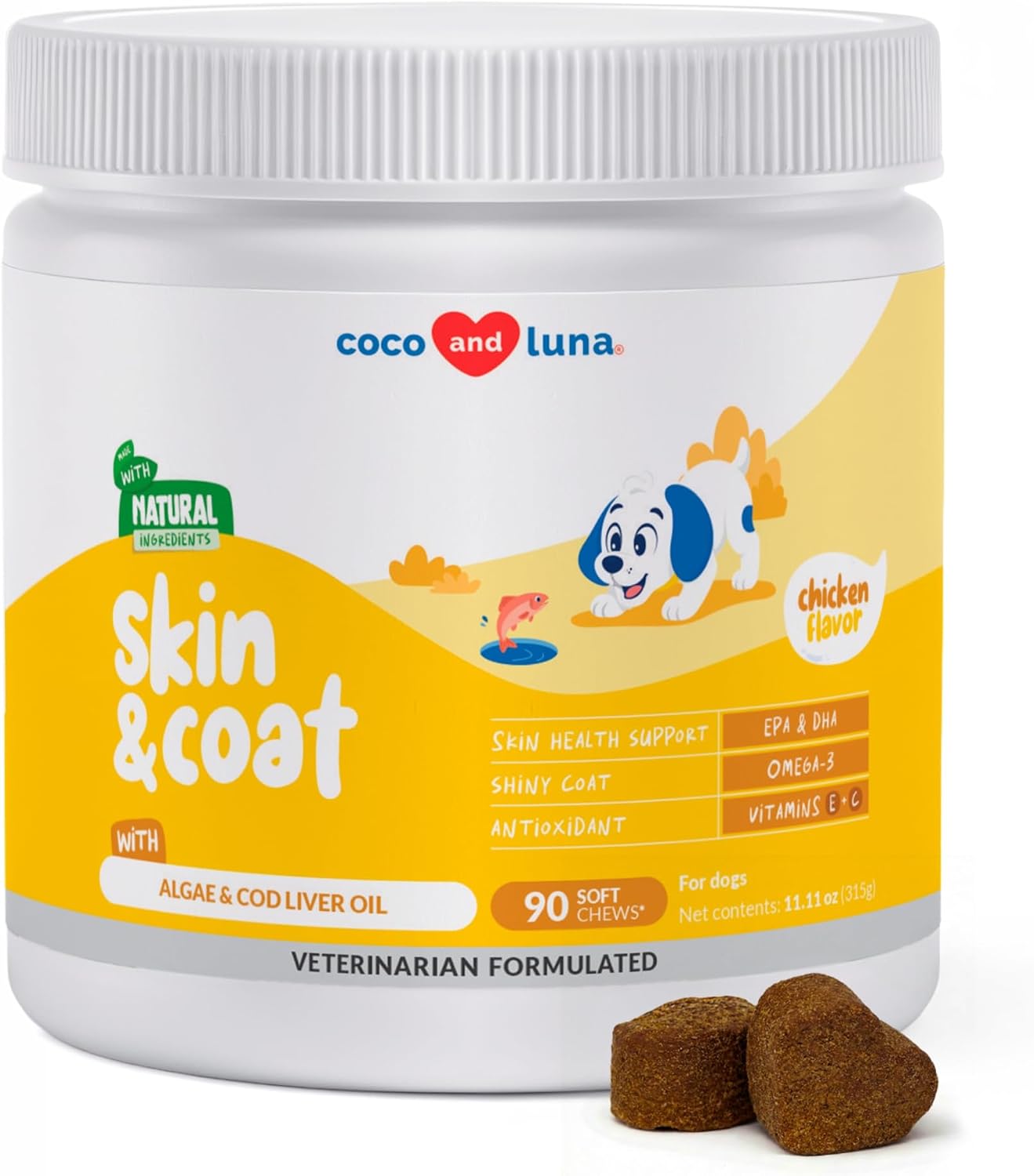 Omega 3 Fish Oil for Dogs 120 Tablets - Skin, Coat and Joint Support - görsel 8