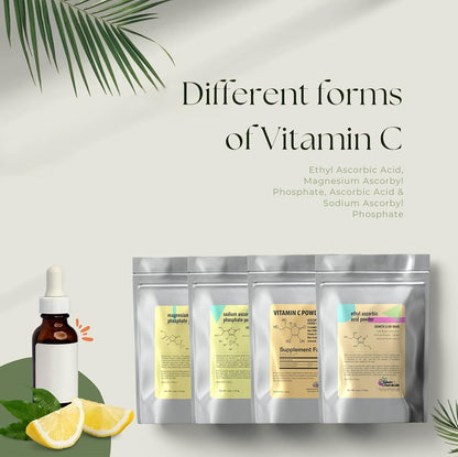 Magnesium Ascorbyl Phosphate Powder (MAP) - Stable Vitamin C for DIY Skin care - 28 g