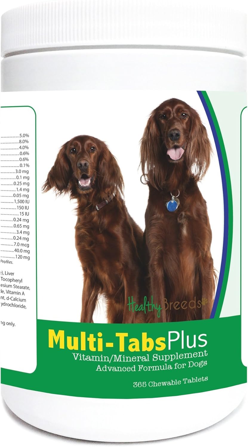 Healthy Breeds Irish Setter Multi-Tabs Plus Chewable Tablets, 365 Count - görsel 1