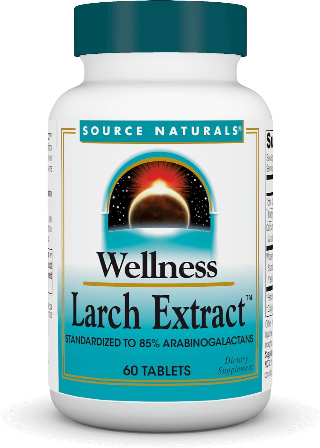 Source Naturals Wellness Larch Extract - Standardised Arabinogalactans - 60 Tablets - görsel 1