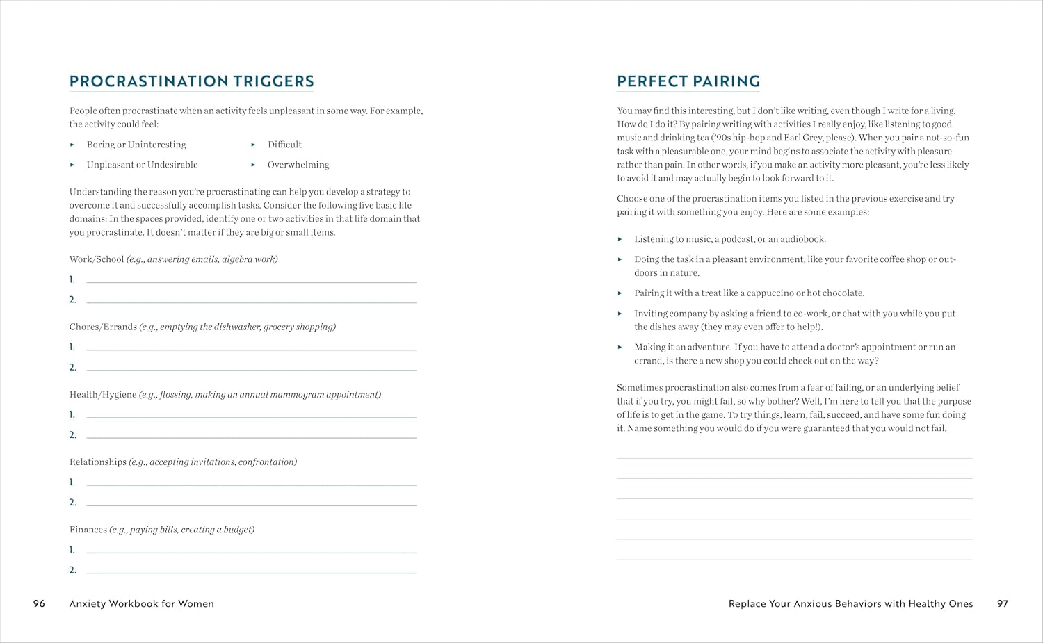 Anxiety Workbook for Women: Relieve Anxious Thoughts and Find Calm - görsel 6