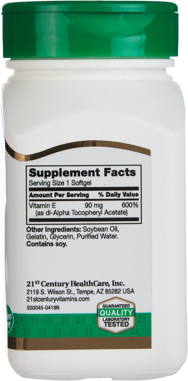 21st Century Vitamin E 90 mg (200 IU) - 110 Softgels - görsel 3