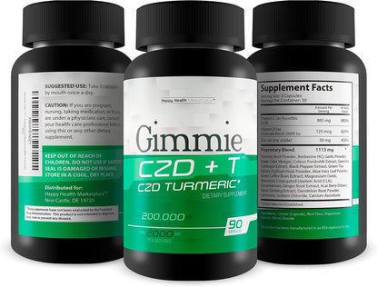 Gimmie CZD + T - Advanced Immune Support Supplement with Vitamin C, D, Zinc, Magnesium, and Turmeric