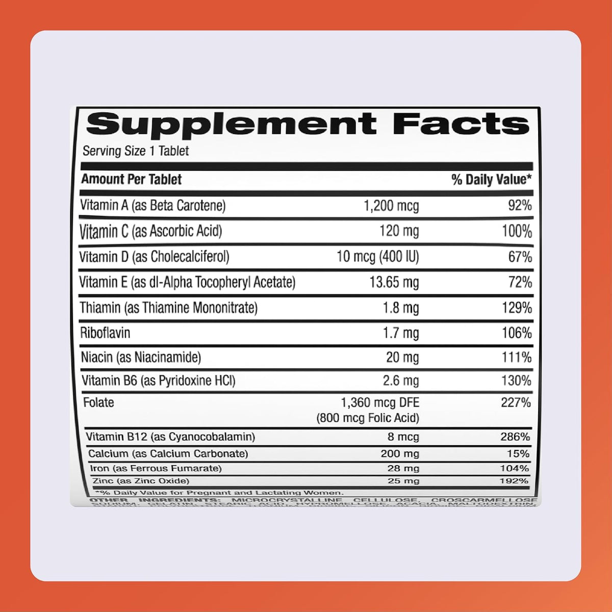 Rugby Prenatal Vitamins - Multivitamin and Mineral Supplement - 100 Tablets (3 Pack) - görsel 5