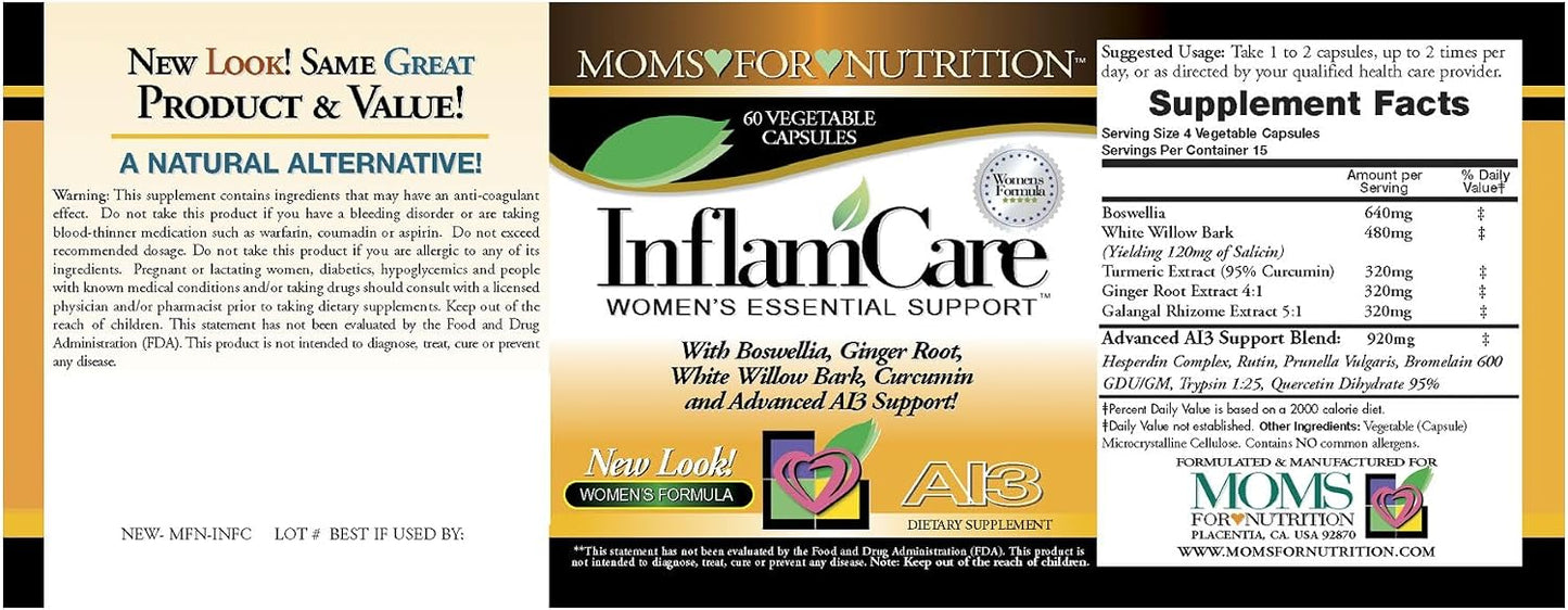 InflamCare 3000MG Women’s Formula – Gluten-free – 180 Count (3 Bottles) - görsel 3