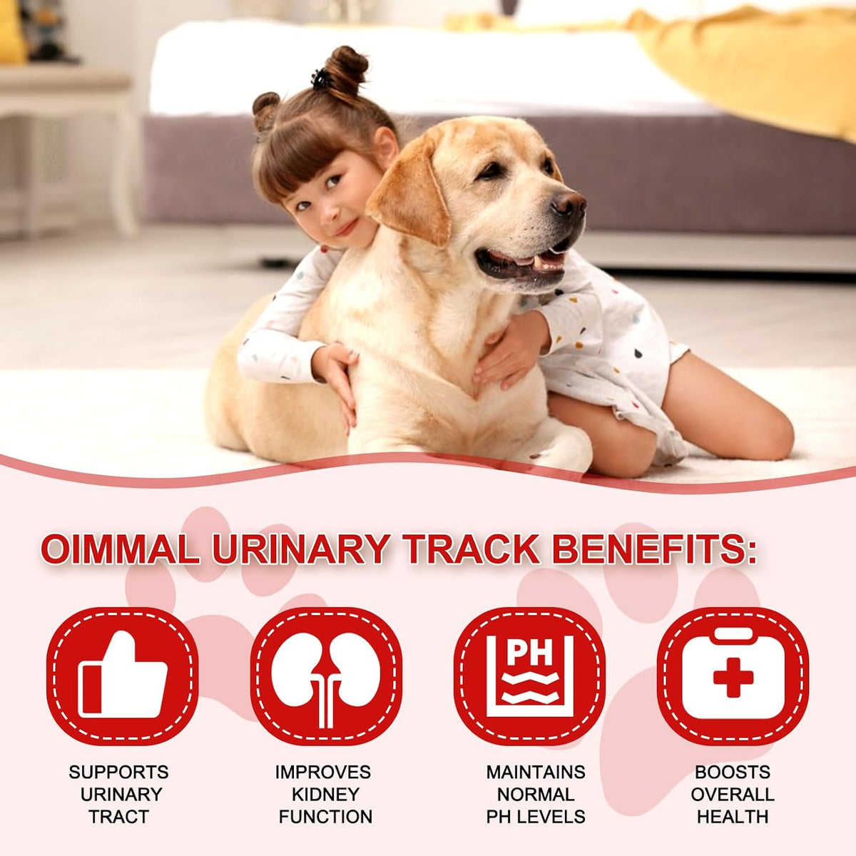 Cranberry for Dogs – Urinary Support Chewable Tablets, Chicken Flavour (180 Count) - görsel 5