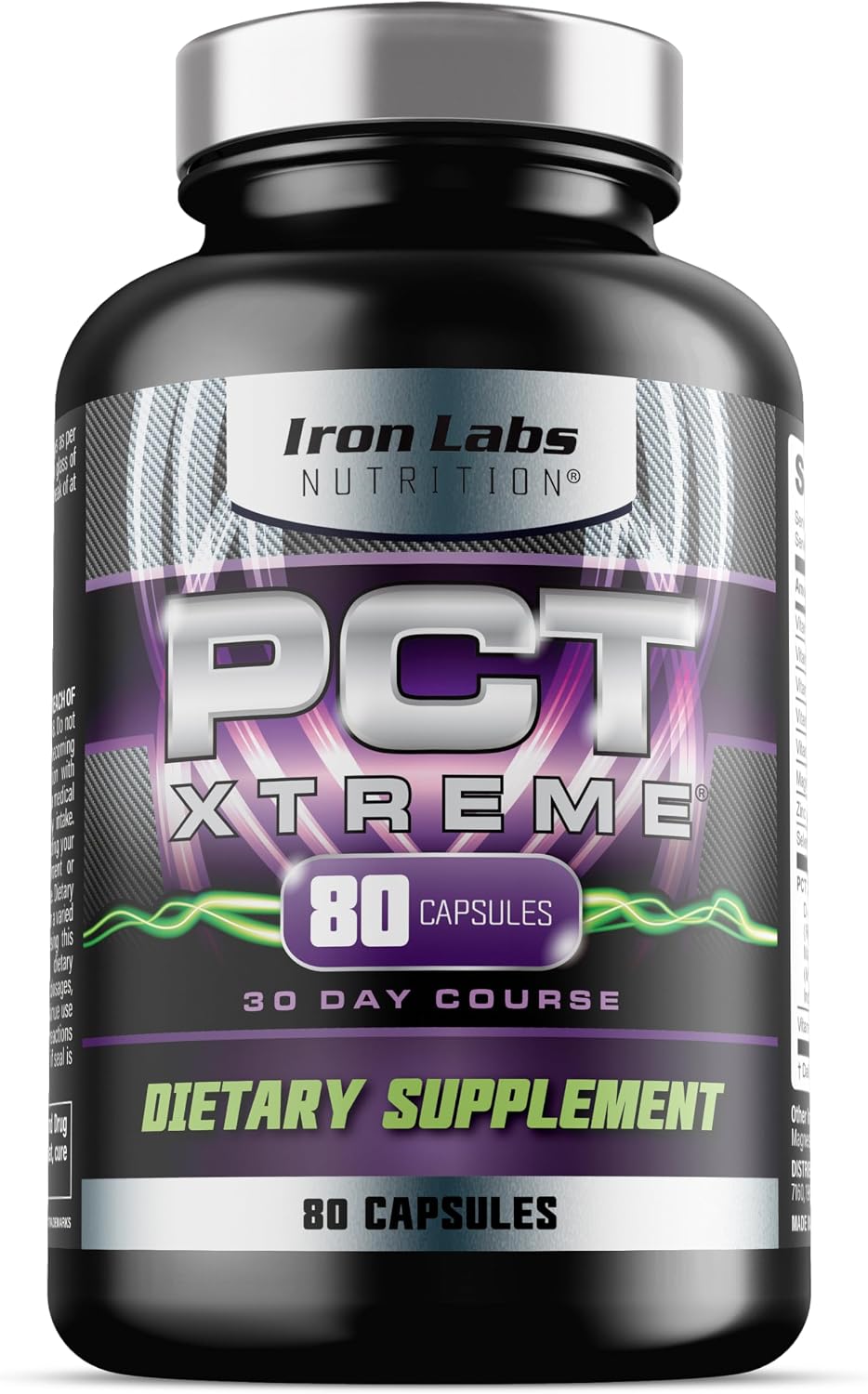 Iron Labs Nutrition PCT Xtreme – Post-Cycle Support for Men – 80 Capsules - görsel 7