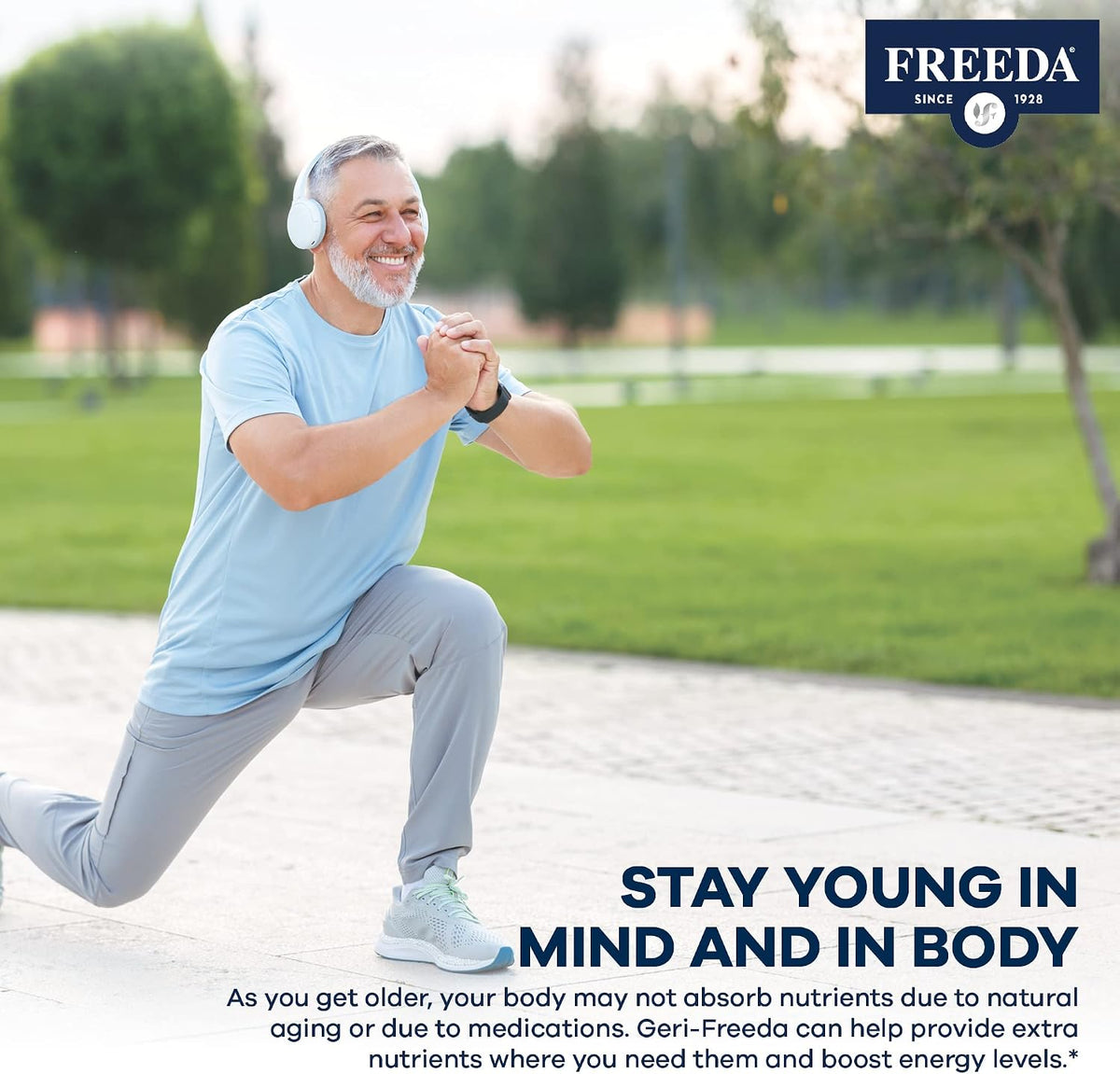 Freeda Senior Multivitamin - Daily Multivitamin for Men and Women Over 60 - 250 Coated Tablets - görsel 5