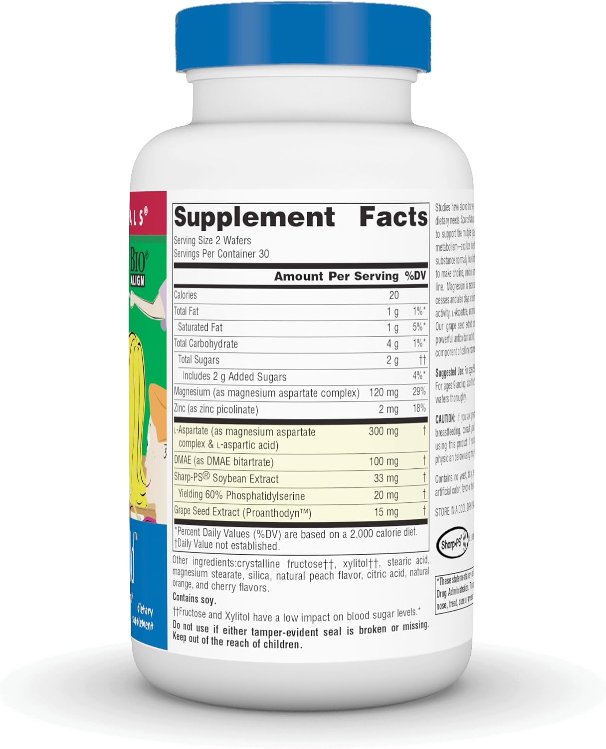 Source Naturals Attentive Child - Cognitive Support for Active Children - 60 Chewable Wafers - görsel 3