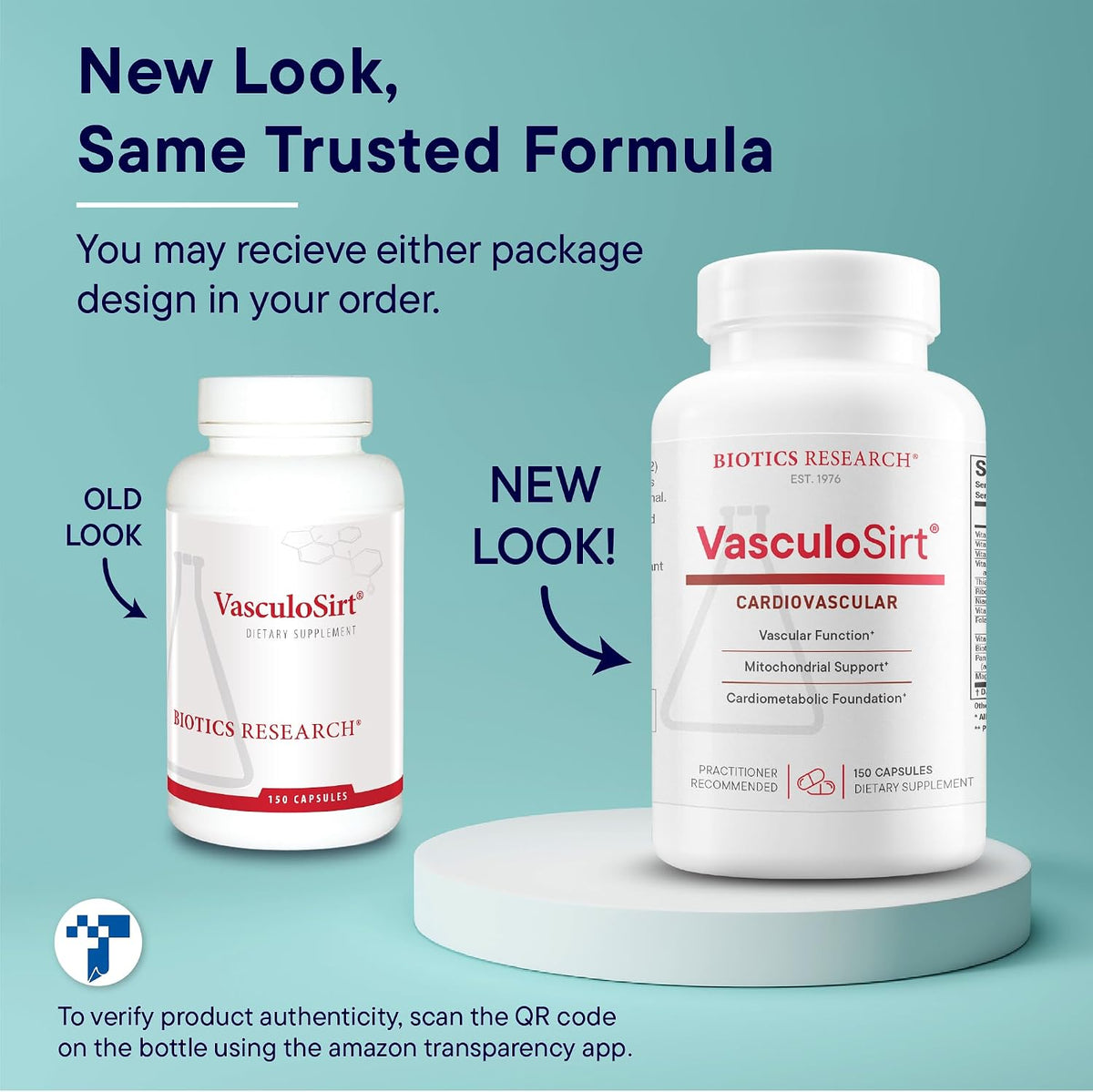 Biotics Research VasculoSirt – Cardiovascular Support with CoQ10, Resveratrol, ALA, Ginkgo – 150 Capsules - görsel 4