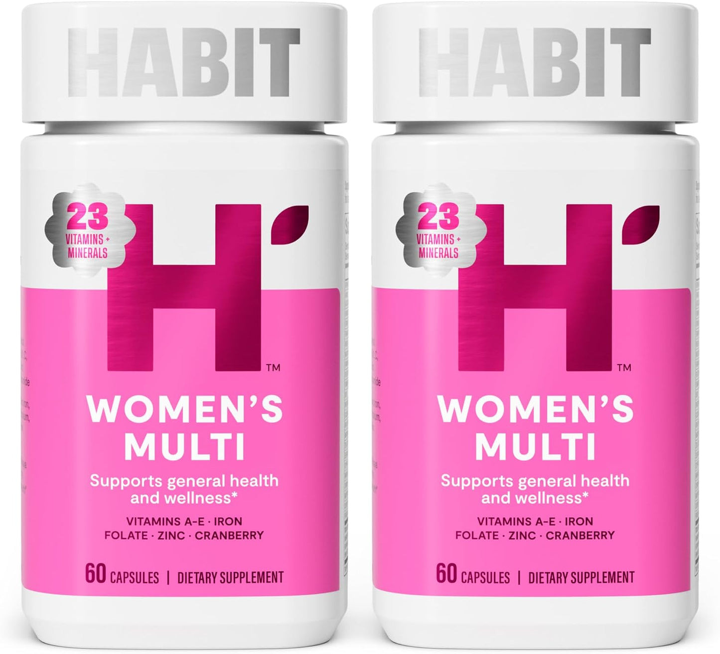 Habit Women's Multi Supplement 2 Pack - 120 Capsules, 23 Essential Vitamins & Minerals, Non-GMO - görsel 1