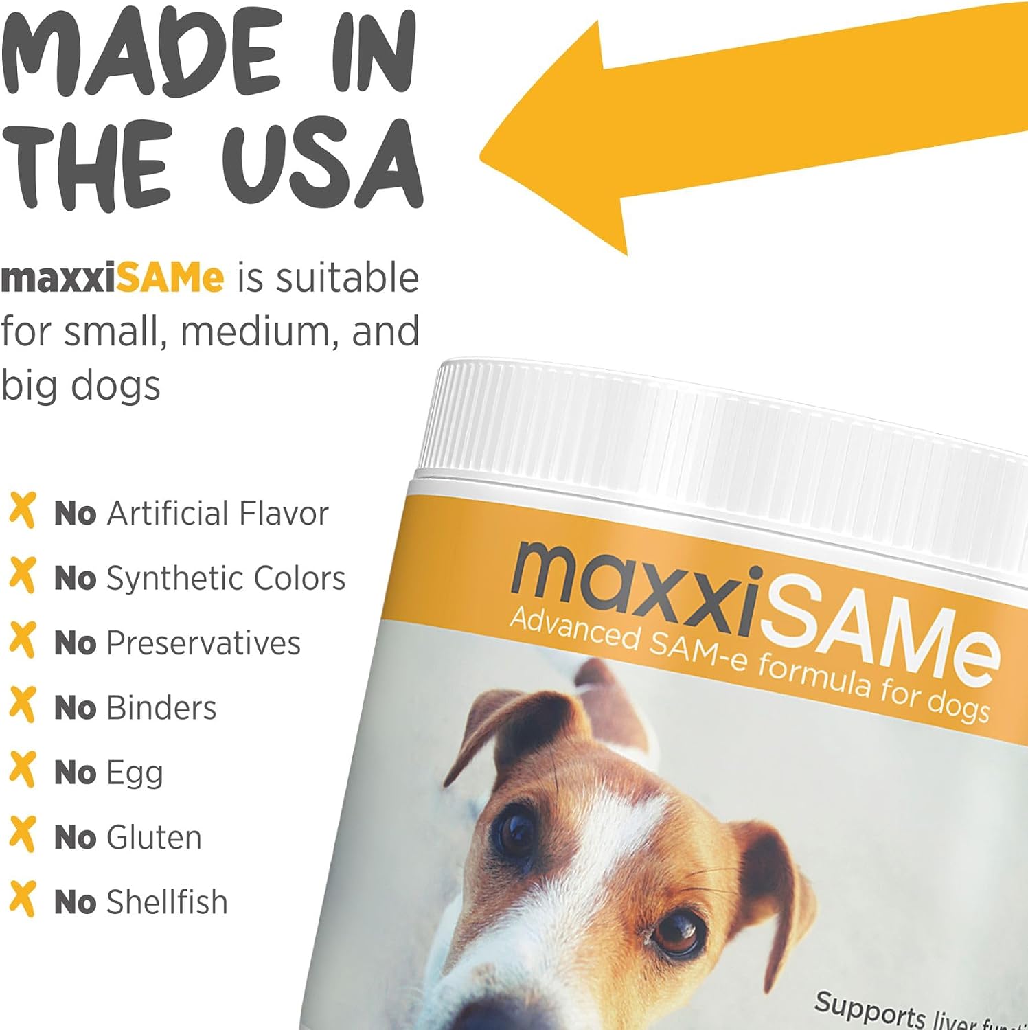 maxxiSAMe Advanced SAM-e Powder Supplement - Liver, Cognitive & Joint Support for Dogs, 150g - görsel 7